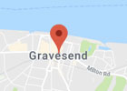 Map of Gravesend