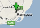 Map of Ramsgate