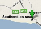 Map of Southend-on-Sea